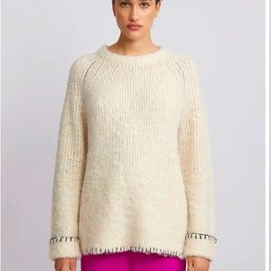 Raquel Allegra gorgeous white pullover sweater size 0